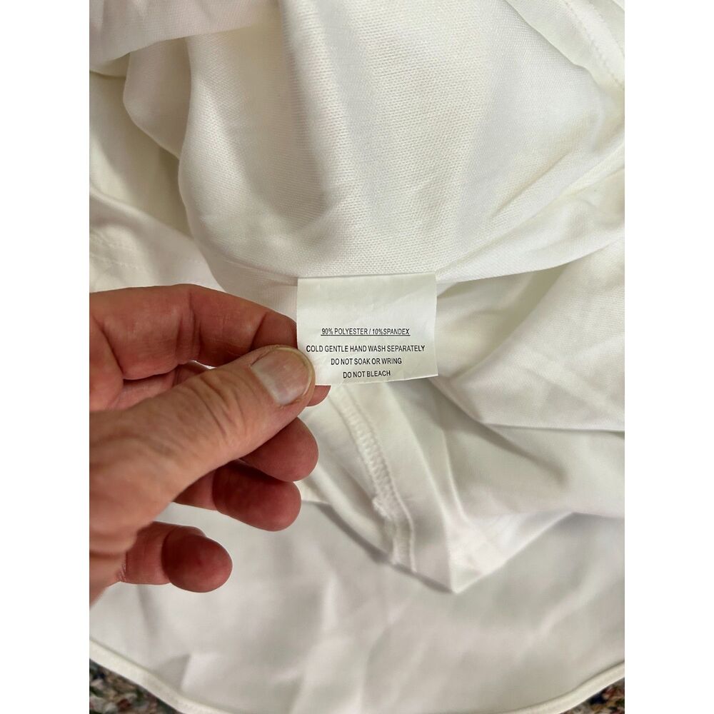 Selfie Leslie Women's NWOT Corby White Ruffle Strapless Bandeau Dress Size M - Picture 13 of 16